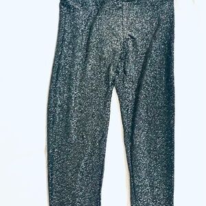 No Boundaries Glittery Black Leggings Juniors L 11/13 NWT